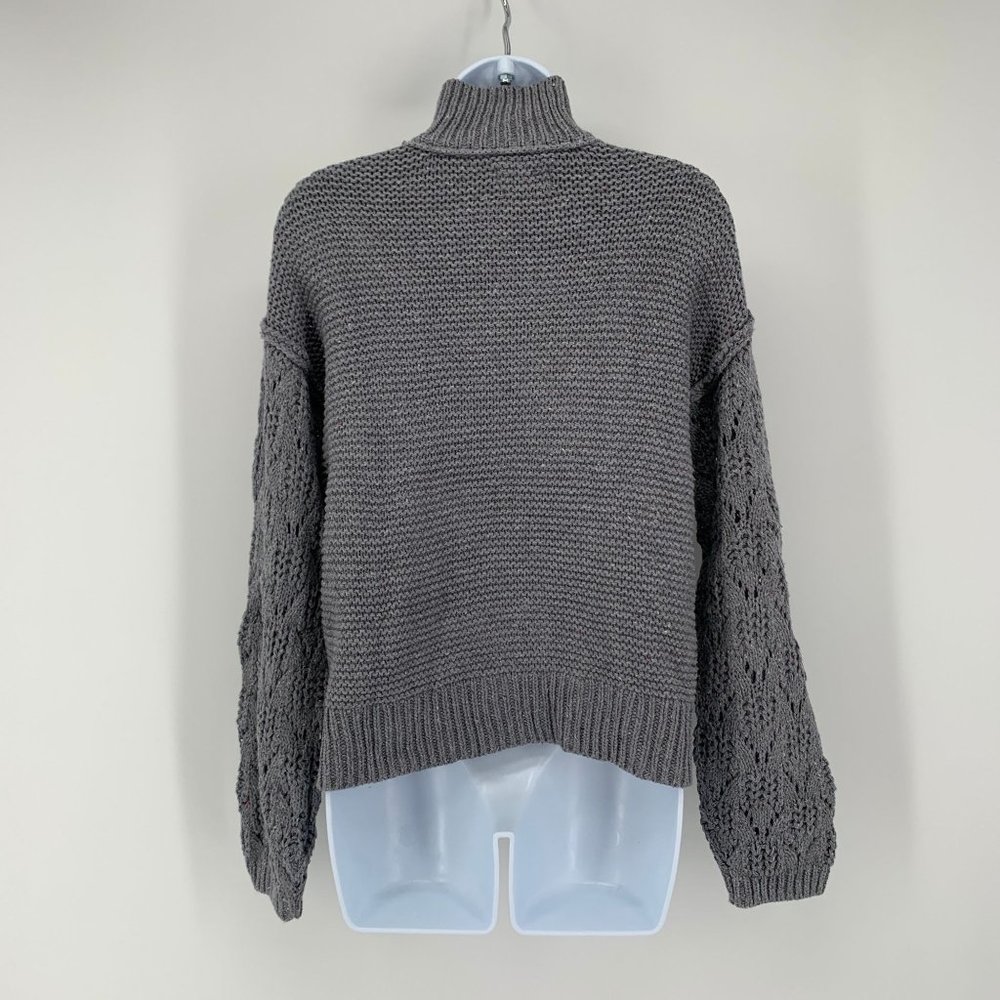 NWT Universal Thread Gray Turtleneck Chunky Knit Pullover Sweater Size XXL - Picture 4 of 5